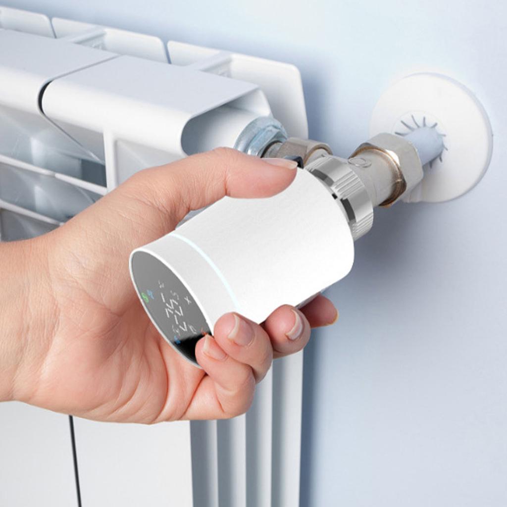 Smart Thermostat Valve APP and Voice Control Multiple Modes LCD Display Programmable Thermostatic Valve