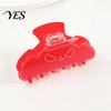 Halloween Themed Hair Clip High Elasticity Spring Claw, Translucent Jelly Texture Shark Clip, Claw for Women Pumpkin-Bat Design Back Head Daily