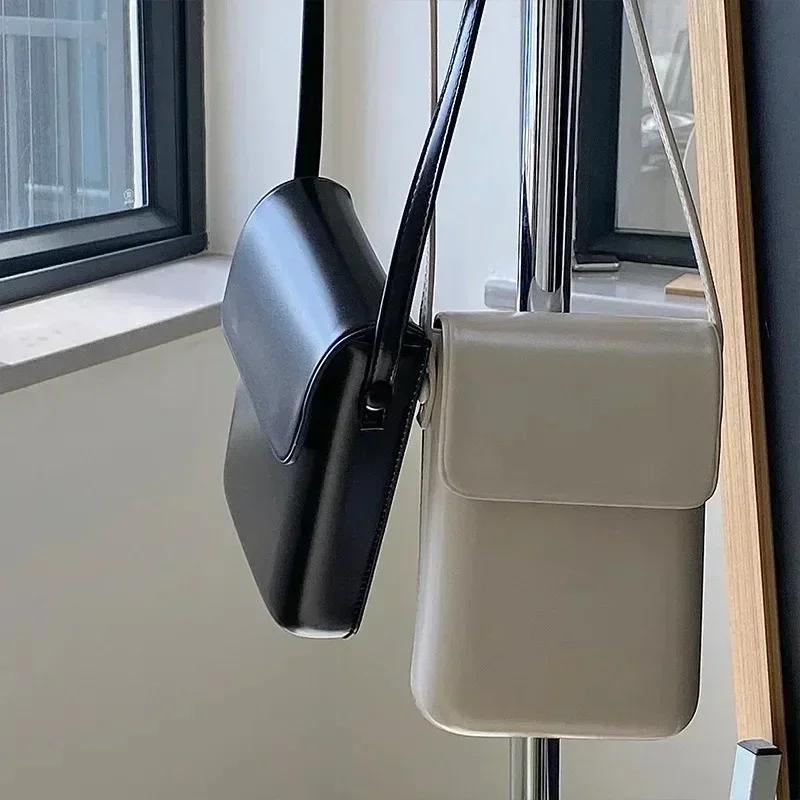 Flap Crossbody Bags Women Shoulder Purses and Handbags for Ladies Phone Simple Solid Designer Bag