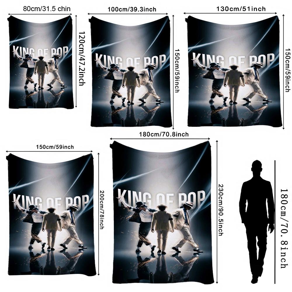 Pop Tribute Pattern Blanket Allseason Fleece Blanket For Bedroom Sofa Bed Home Party Decor New Year Gift