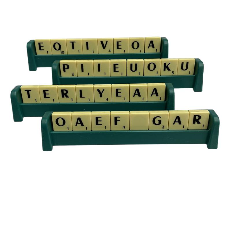 Scrabble Alphabete Kunststoffhalter ohne Teile 4er-Pack ohne Teile Scrabble
