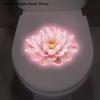Glow-in-the-Dark Flower Toilet Sticker Home Decor Stickers Self-Adhesive Removable Bathroom Decal Lotus Mandala Wall Sticker
