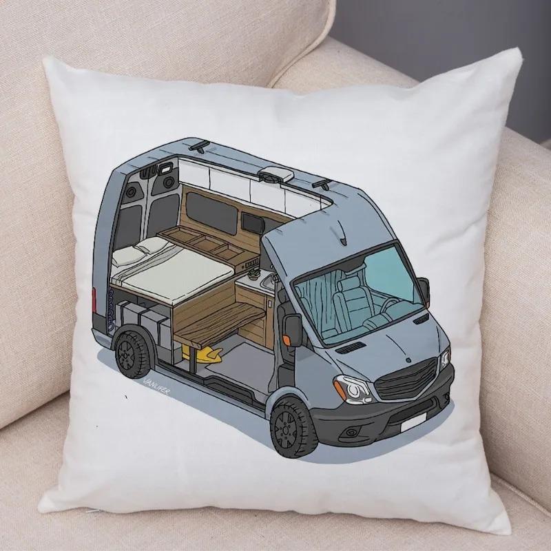 Cartoon Toy Car Decorative Pillowcase Car Ornaments Office Living Room Sofa Home Pillowcase