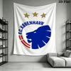 F.C. Copenhagen Wall Tapestry Aesthetic Wall Hanging Printed Fabric Blanket Decorative Tapestries for Bedroom Living Room Home Decor