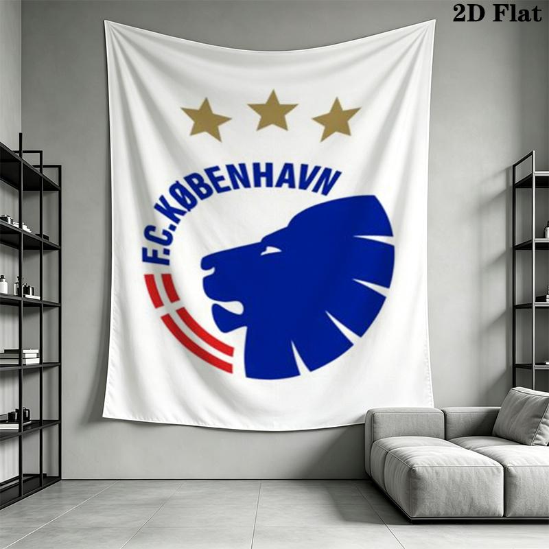 F.C. Copenhagen Wall Tapestry Aesthetic Wall Hanging Printed Fabric Blanket Decorative Tapestries for Bedroom Living Room Home Decor