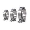 V Band Clamp 304 Stainless Steel 2" 2.25" 2.5 3 Inch 51 63 76 mm Turbo Exhaust Pipe Vband Clamp Male Female Flange V Clamp Kits
