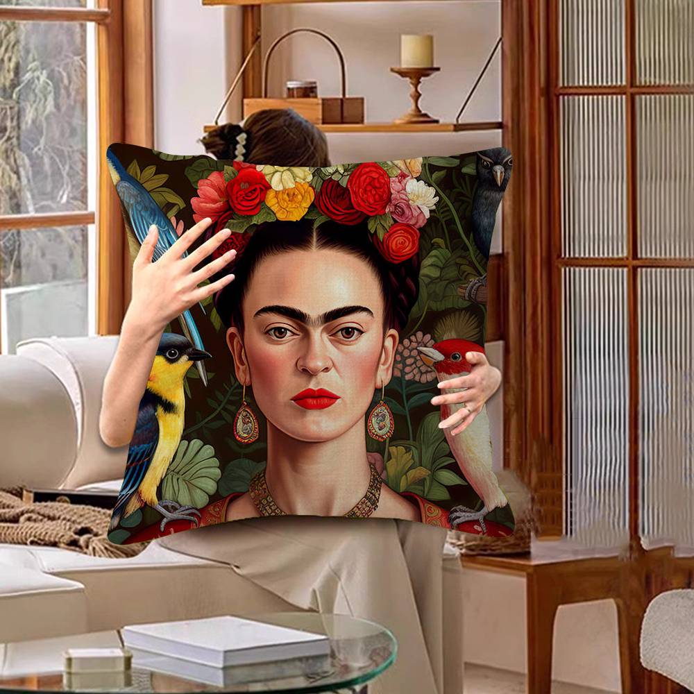 F-Frida K-Kahloes Art Pillow Cushion Cover Pillowcase Living Room Sofa Home Decor Customized