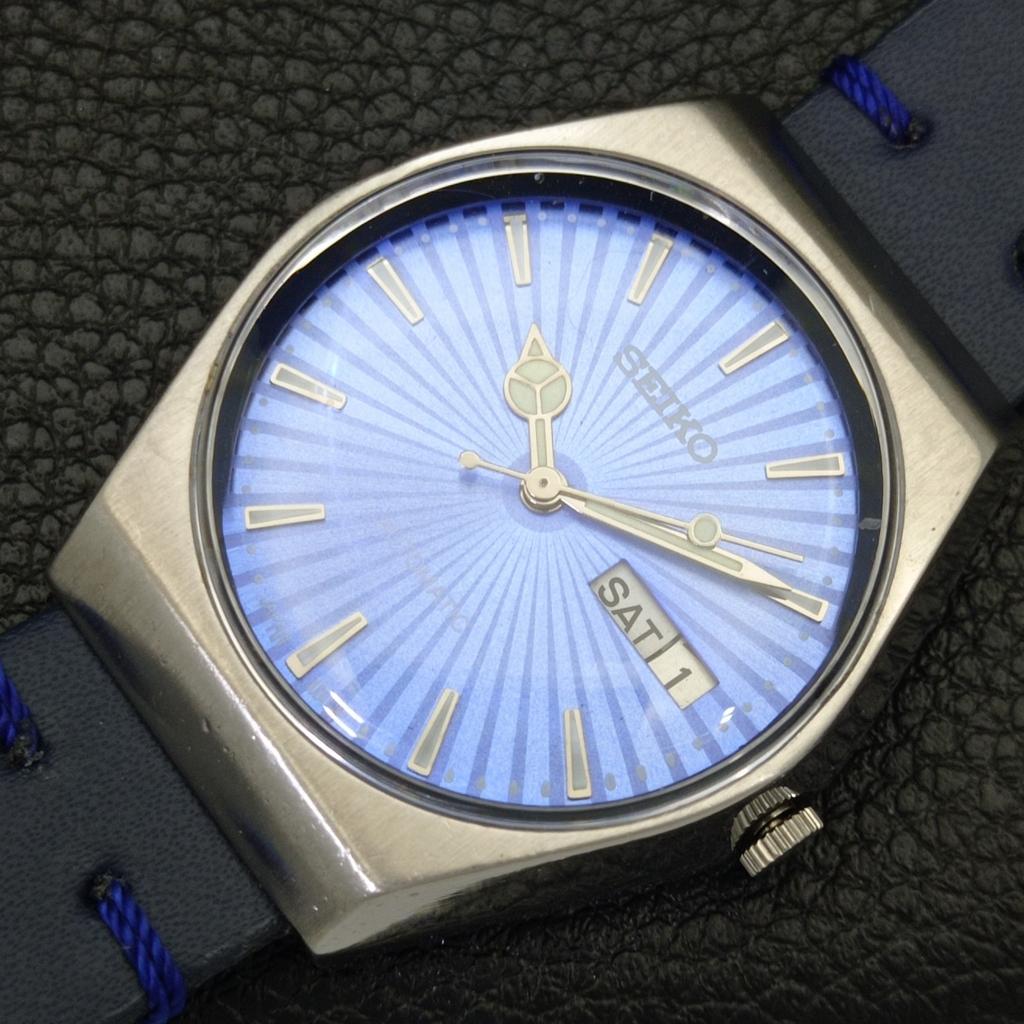 AUTOMATISK 6309A VINTAGE SEIKO JAPAN HERREKLOKKE MED BLÅ SKIVE a701526-5 R206b-a701526