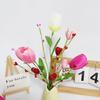 1Pcs Tulip Artificial Flowers Bouquet Butterfly Fake Flowers for Home Room Decor Wedding Decoration DIY Craft Gifts Accessories