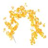 Handmade Artificial Ginkgo Leaves Vine Waterproof Lifelike Simulation Plant Vine Realistic Autumn Ginkgo Leaves