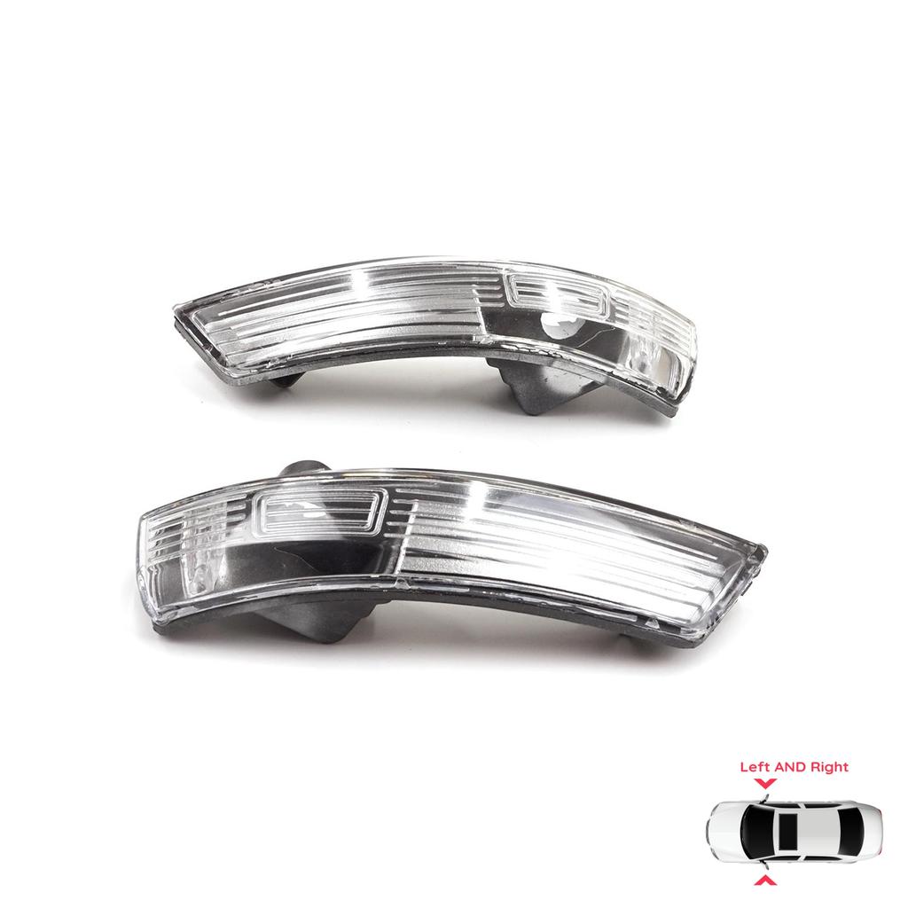 BSP1242 Side Door Wing Mirror White Clear Indicator Lamp Lens Left Right for Ford Focus 2007-2020 Mondeo MK4 2007-2015 1872845 1872847 
