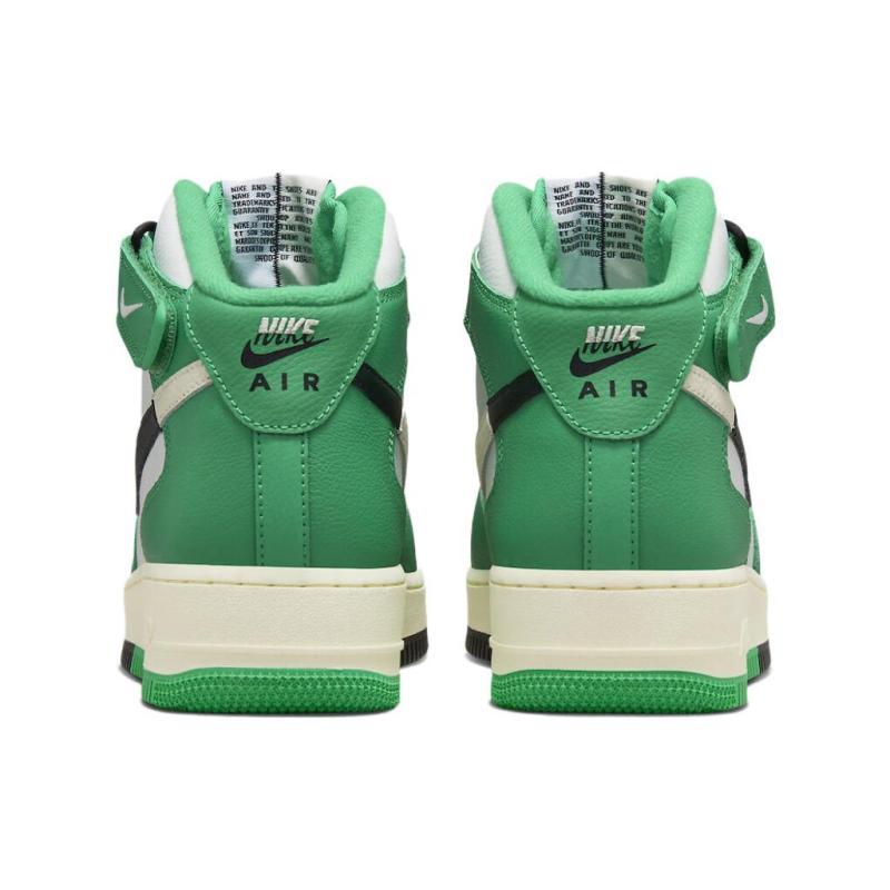 Nike Air Force 1 Mid LV8 Split White Stadium Green Sneakers DZ2554-100