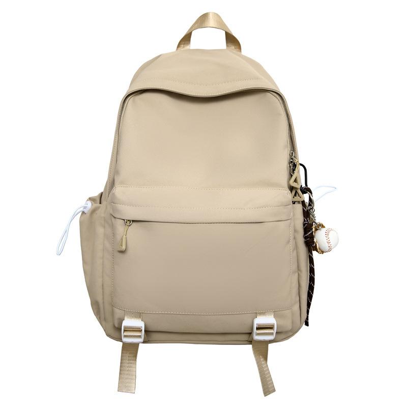 Japanese simple schoolbag female college student versatile junior high school student backpack male large capacity leisure travel backpack tide