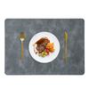ZISIZ Premium Vintage Grey Oiled Edge Placemats, 2-Pack