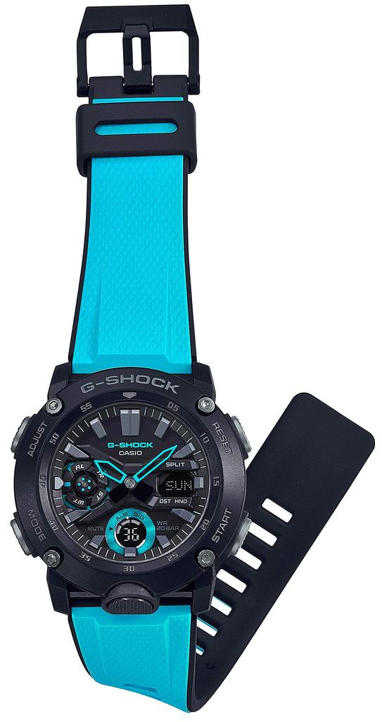 Casio G-Shock GA-2000-1A2JF Carbon Core Blue Japan