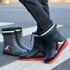 New Fashion Rain Boots for Men Mid-calf Non-slip Waterproof Rain Boots Car Washing Fishing Leisure Work Rubber Shoes with Cotton
