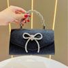 Kleid Vielseitige Clutch-Tasche, Modische Schleifen-Abendtasche, Pailletten-Kettenbeutel