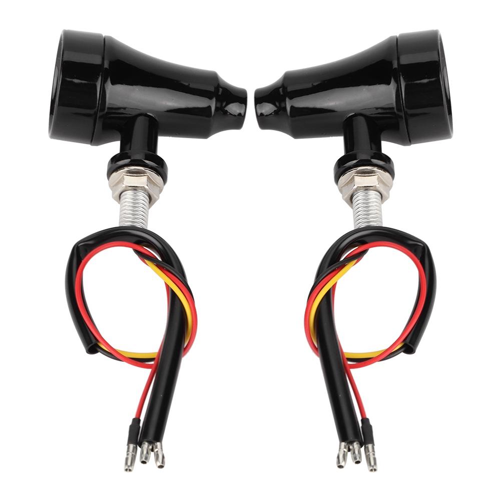 

Металлический корпус Ретро Сетка Мотоциклетный указатель поворота Светодиодный стоп-сигнал Мигающий фонарь (черный) чёрный