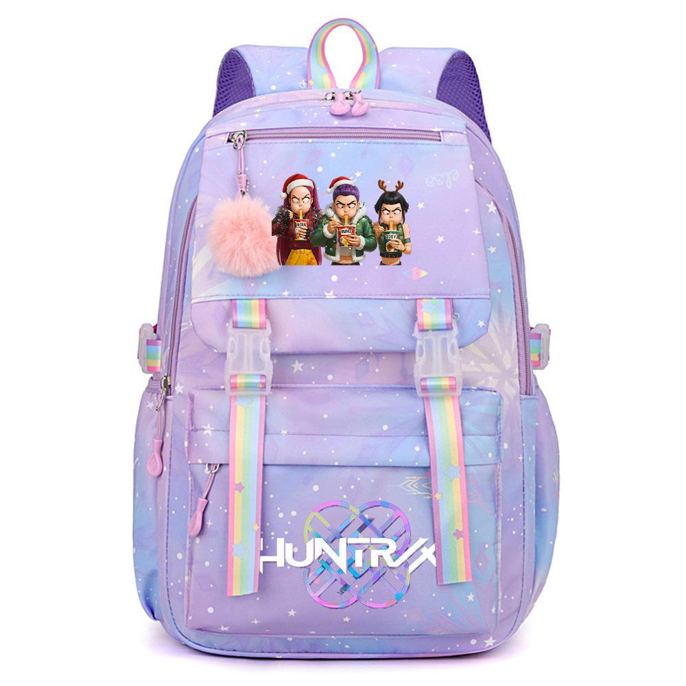 Anime Christmas K-Pop Demon Hunters Printed Large Capacity Waterproof Backpack Teenger Student Girl Boy Schoolbag Bookbag Women Waterproof Travel Bag