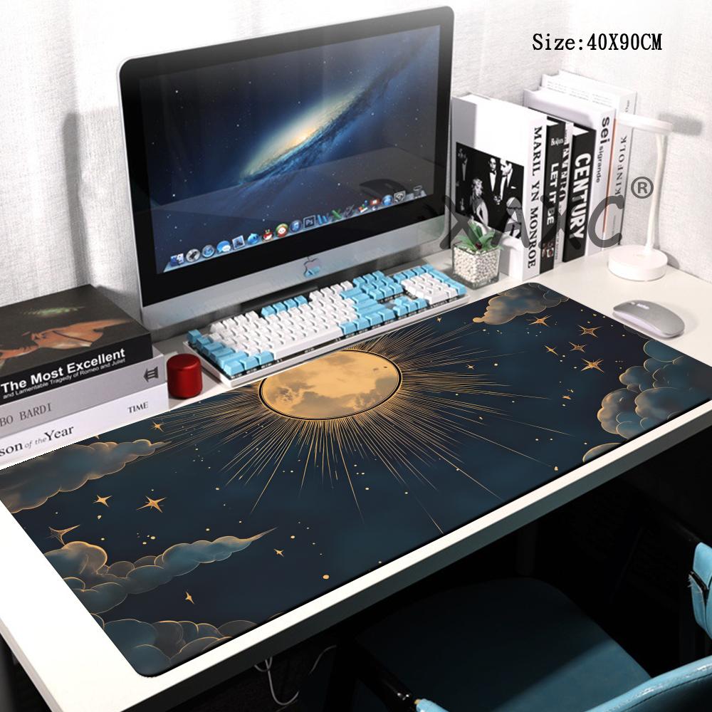 HYBXAXC KINFOLK Fashion Style Large Extended Mouse Pad Stitched Edge NonSlip Waterproof Smooth Desk Mat for Gaming PC Laptop 800x400x2mm