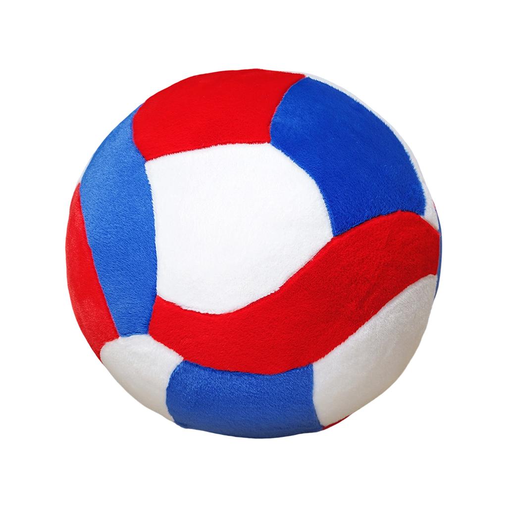 Plush Volleyball Toy Soft Stuffed Ball Doll Simulation Cartoon Design for Kids and Bags Keychain 30cm Decorative Plush Ball