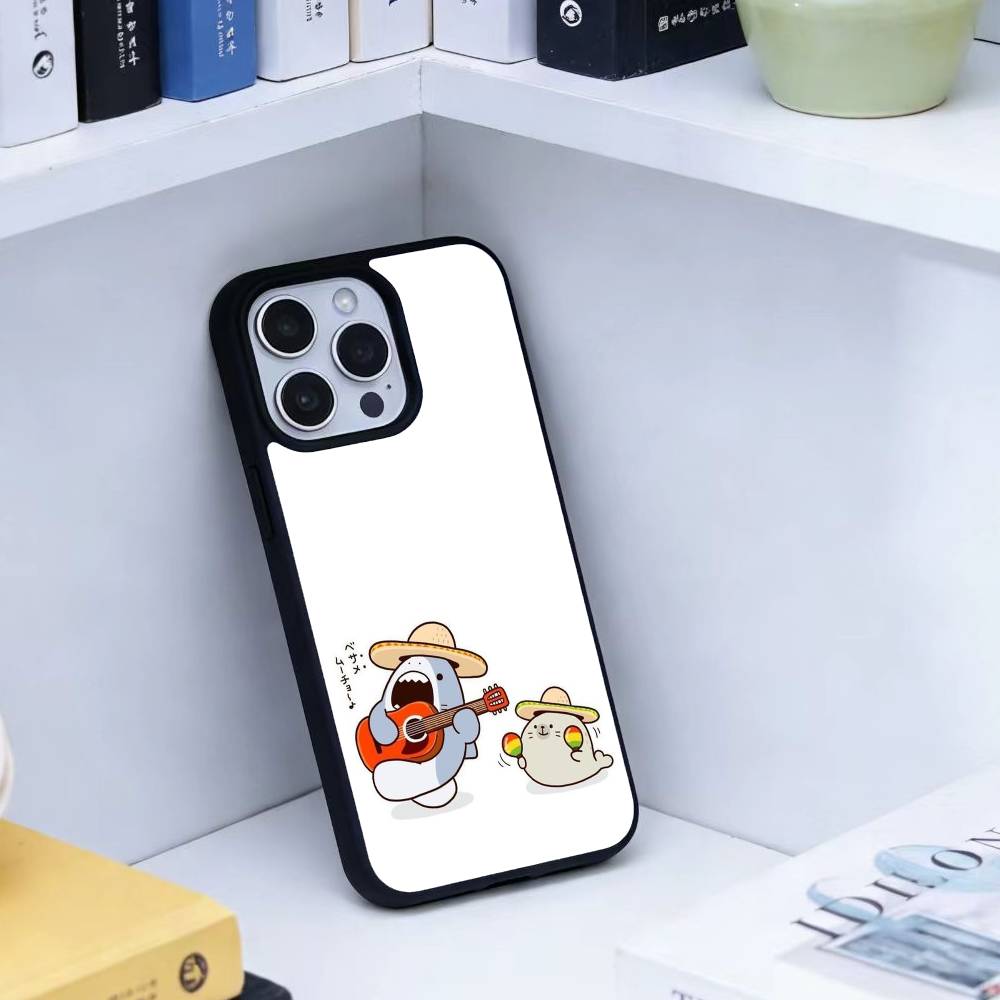 D-Cute Shark Phone Case For iPhone 17,16,15,14,13,Pro,Max,Plus,Magnetic For Magsafe Wireless Charging