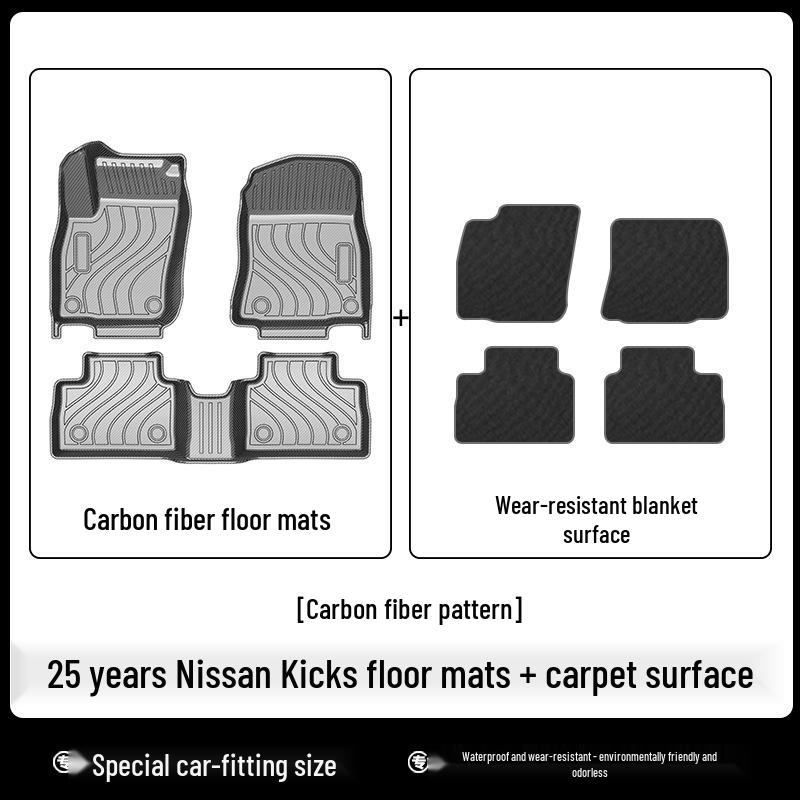 Przyjazna dla środowiska wodoodporna mata do bagażnika TPE dla Nissan KICKS 2017-2023