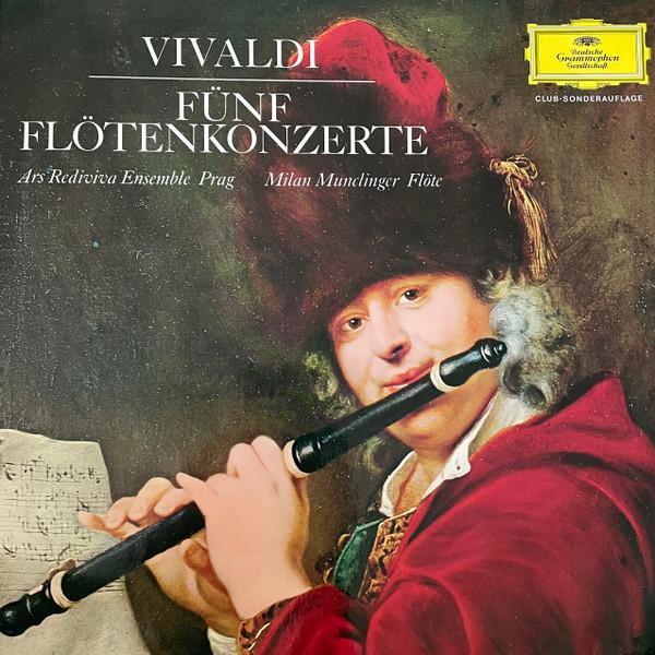LP Record ANTONIO VIVALDI - Funf Flötenkonzerte G76847 Deutsche Grammo Germany Classical Used