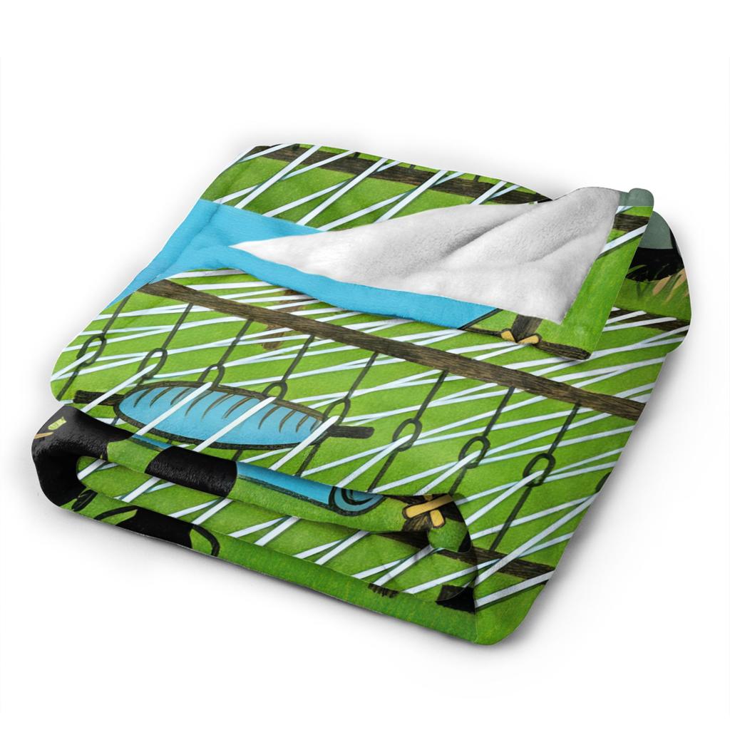 Cozy Throw Blanket Camping Czech Cartoon Krtek Mole Blanket  Flannel Bedspread For Living Room Casual Sofa Bed Cover