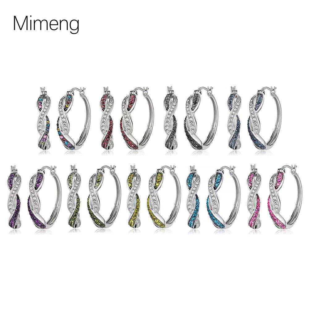 Trendy Colorful Cross-Border Zircon Ear Cuffs - European & American Style