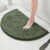 Bathroom Non-Slip Floor Mat Door Mat Absorbent Carpet Bathroom Door Mat Chenier Encrypted Semicircular Foot Mat