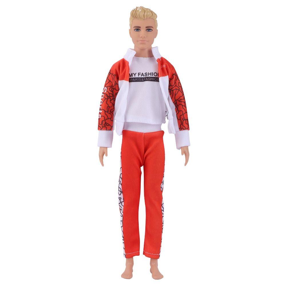 Fashion Male Doll Hoodies Casual Wear Long Pants New Handmade Clothes Outfit  30-32CM Doll