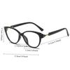 Ladies Cat Eye Fashion High-definition Anti Blue Light Reading Glasses Ultra Light Portable Presbyopic Eyeglasses