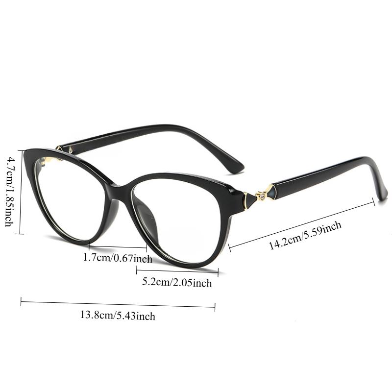 Ladies Cat Eye Fashion High-definition Anti Blue Light Reading Glasses Ultra Light Portable Presbyopic Eyeglasses