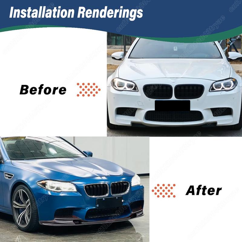For BMW 5 Series F10 M5 2012 2013 2014 2015 2016 Automobile Front Bumper Splash Lip Splitter Lip Splitter Body Modification Kit