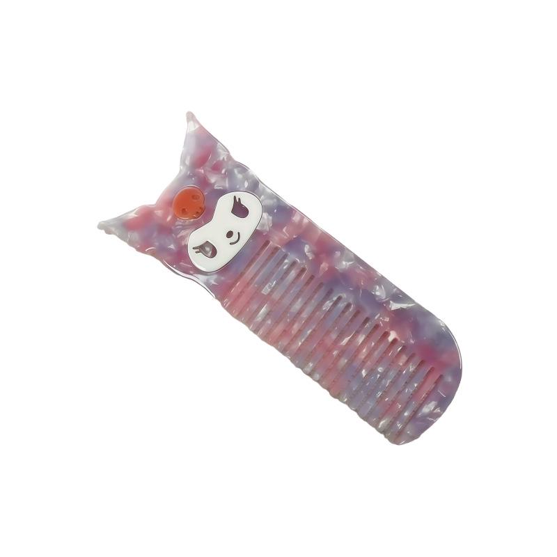 Hochwertiger, niedlicher Haarkamm aus Acetat mit Cartoon-Motiv für Damen – Koreanischer Stil