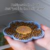 Silicone Pet Licking Mat Slow Feeder Mat with Suction Cups Flower Shape Lick Mat Prevents Overeating for Cats Dogs