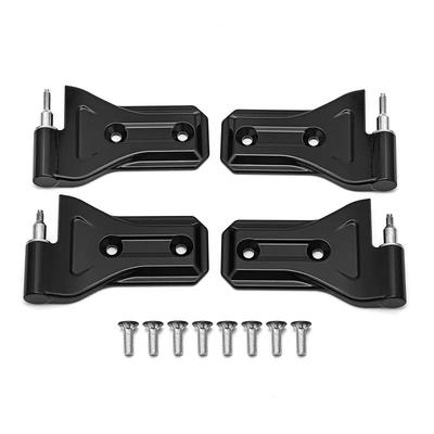 Aluminium Coated Door Side Hinge For Jeep Wrangler JK JL JT 2007+ Road Steel Door Hinge Kit Not Door Hinge Cover Decor