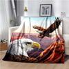 Eagle Printed Blanket Household Sheet Sofa Cover Living Room Office Lunch Break Blanket Soft Casual Washable Thermal Blanket