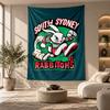 Decorative Tapestry,South Sydney Rabbitohs Printed Wall Art, Lightweight Wall Hanging For Bedroom Background
