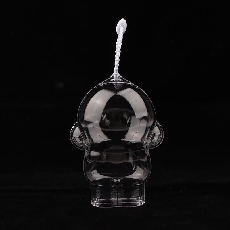 

Для Skull Panda 1 шт. Защитный акриловый кейс для хранения, сумка для демонстрации плюшевых кукол, без куклы, прозрачный портативный органайзер