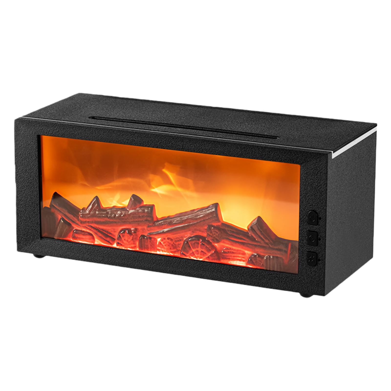 

Камін Арома Дифузор для Ефірних Олій Кольорове Полум я Зволожувач Повітря з Таймером Пульт Дистанційного Керування для Дому Спальні Офісу Фестивальні Подарунки