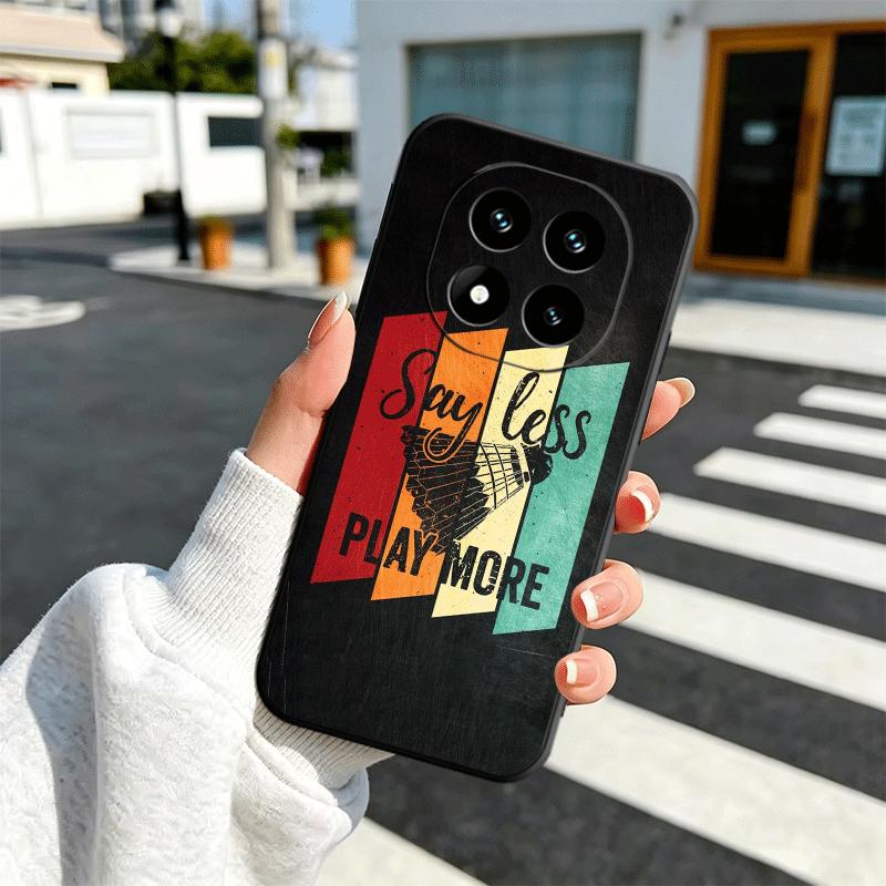 Badminton Sport Soft Phone Case for Xiaomi Redmi Note 12 13 14 15 Pro Plus 11 12S 11S 11T 10 4G Black Cover Back Shell