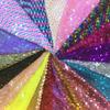 100x130cm Glitter Sparkly Fabric Iridescent Sequin Embroidery Mesh Fabric Stage Costume Party Evening Dress Decor Diy Material