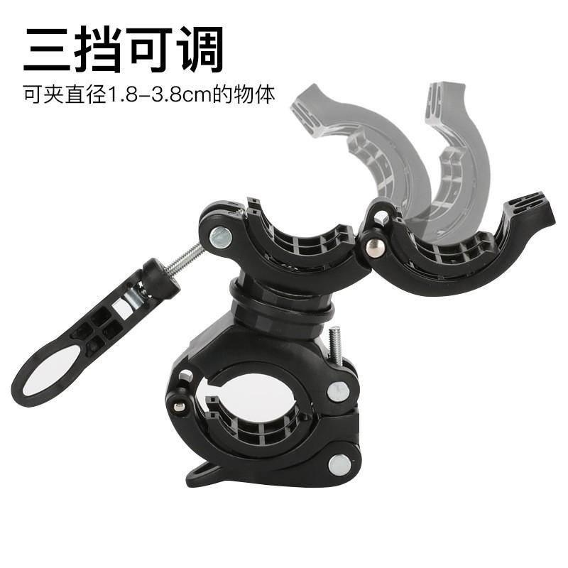 

Подставка для фонарика для велосипеда Оборудование для езды на горном велосипеде Аксессуары чёрный