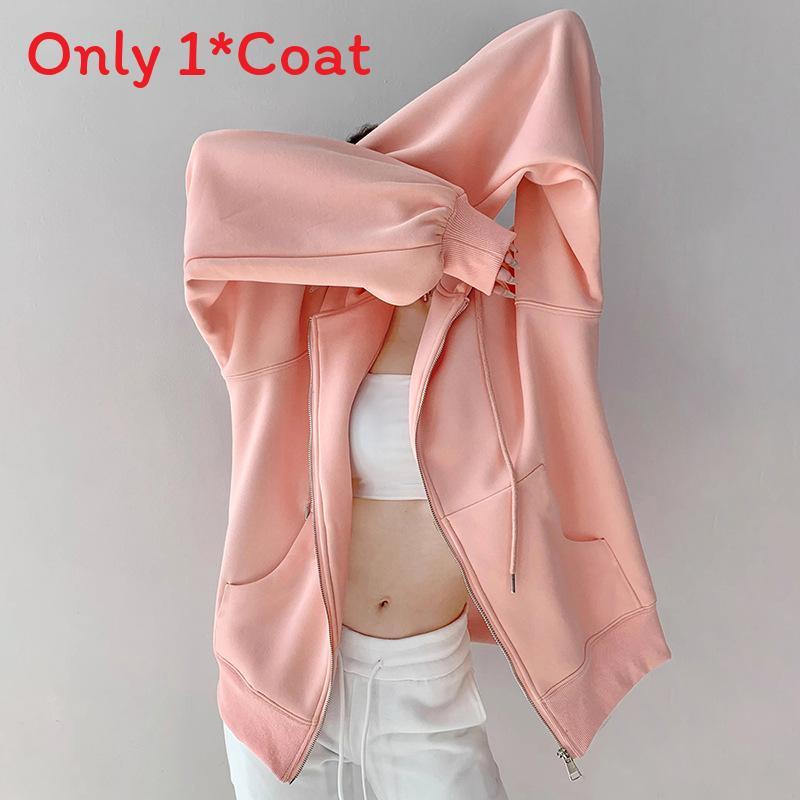 Womens Cozy Hoodie Cardigan With Pockets For Autumn Casual Wear