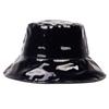 Unisex PVC Reflektierend Persönlichkeit Eimerhüte Fischerkappen Frühling Herbst Outdoor Freizeitkappe Sonnenschutzhut