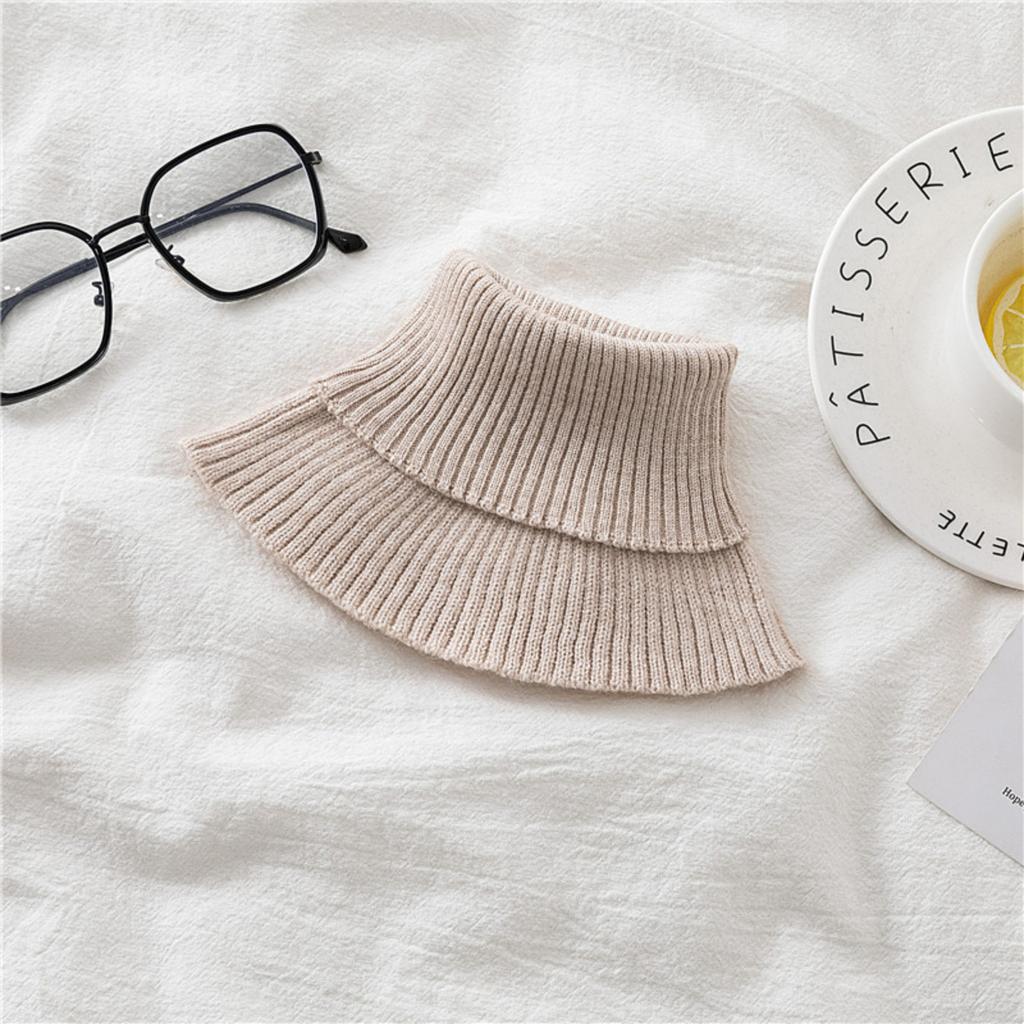 Fake Collar Neck Warm Scarf Thickened Knitted Cervical Neck Cover