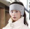 Winter Earmuffs Headwear Anti-cold Warm Thickened Fleece Ear Protection Head Cover Windproof Thermal Knitted Running Headband