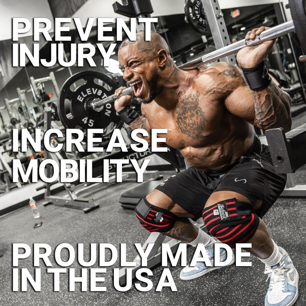 Schiek Black Line Knee Wraps